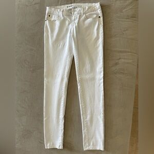 Celebrity pink white jeans